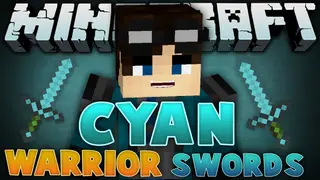 Cyan Warrior Swords Mod (1.21.1, 1.20.1) – Different Swords, Upgrade and Mix