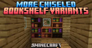 More Chiseled Bookshelf Variants Mod (26.2, 1.20.1) – Build Libraries Using Any