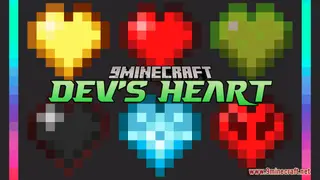 Dev's Heart Resource Pack (1.21.11, 1.21.1) – Fresh Custom Health Bar Designs