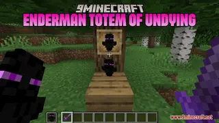 Enderman Totem of Undying Resource Pack (1.21.11, 1.21.1) – Adding Spooky Feel To The Game