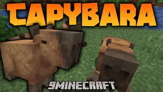 Capybara Mod (1.21.5, 1.21.1) – New Creatures Appear In The Jungle