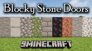 Blocky Stone Doors Mod (1.21.1, 1.20.1) – Secret Entrance