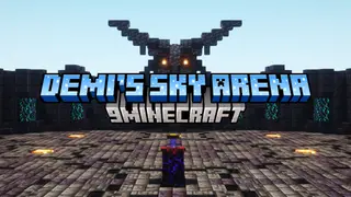 Demi's Sky Arena Mod (1.21.1, 1.20.1) – Floating Arenas Located in Desert and Snowy Biomes