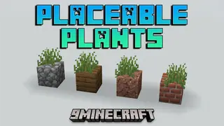 Placeable Plants Mod (1.21.11, 1.21.1) – Immersive Item Placement For Decoration