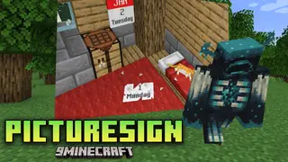 PictureSign Mod (1.21.11, 1.20.1) – How To Display GIFs And Videos On Signs