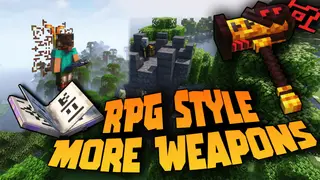 RPG Style More Weapons Mod (1.21.1, 1.20.1) – A Varied Selection Of Weapons