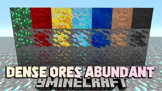 Dense Ores Abundant Mod (26.2, 1.20.1) – Ores That Drop More Materials