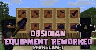 Obsidian Equipment Reworked Mod (1.21.11, 1.20.1) – Forge Stronger Gear Before