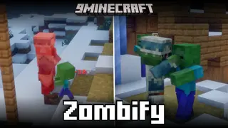 Zombify Mod (1.21.11, 1.21.1) – Prevents Villagers From Dying From Infection