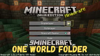 One World Folder Mod (26.2, 1.20.1) – Provides Direct Access to the Default Saves Folder