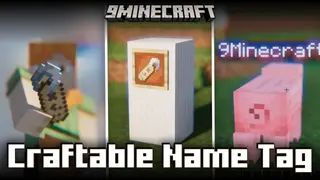 Craftable Name Tag Mod (26.1.2, 1.20.1) – Crafting Recipe for Name Tags