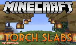 Torch Slabs Mod (1.19.2, 1.12.2) – Lanterns to be Placed on Half Slab Blocks