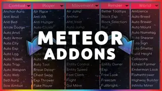 Meteor Client Addons (26.2, 1.20.1) – Modify Almost Anything in Meteor