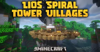 Lios Spiral Tower Villages Mod (26.2, 1.20.1) – Vertical Structures With Secrets