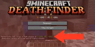 Death Finder Mod (26.2, 1.20.1) – Death Messages with Coordinates