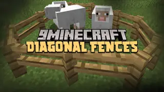 Diagonal Fences Mod (26.2, 1.20.1) – Fences Connecting Diagonally