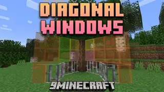 Diagonal Windows Mod (26.2, 1.20.1) – Place Glass Panes Diagonally with Ease