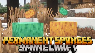 Permanent Sponges Mod (26.2, 1.20.1) – Sponges to Keep an Area Permanently Dry