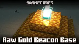Raw Gold Beacon Base Mod (26.2, 1.20.1) – Use Raw Gold Blocks For Beacon Base