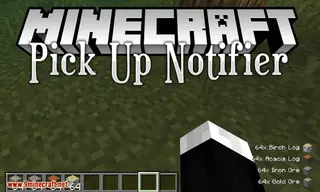 Pick Up Notifier Mod (26.2, 1.20.1) – Display for the Items Picked