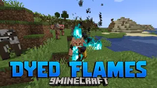 Dyed Flames Mod (26.2, 1.21.1) – Fire That Matches The Mood