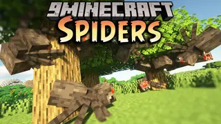 Spiders Mod (26.1.2, 1.20.1) – Creepy Movement Animations for Spiders