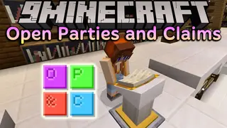 Open Parties and Claims Mod (26.2, 1.20.1) – Team Up to Claim Your Land