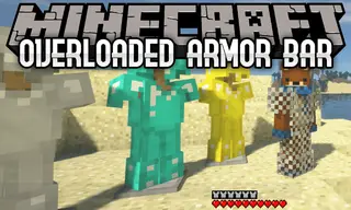 Overloaded Armor Bar Mod (26.1.2, 1.20.1) – Allow Armor Values Over 20