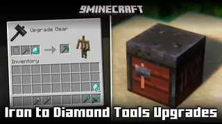 Iron To Diamond Tools Upgrades Mod (26.2, 1.20.1) – Upgrade Using Smithing Table