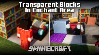 Transparent Blocks In Enchant Area Mod (26.2, 1.20.1) – Decorate Enchant Room