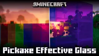 Pickaxe Effective Glass Mod (26.2, 1.20.1) – Makes Glass Blocks Pickaxe Mineable