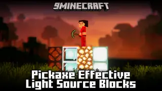 Pickaxe Effective Light Source Blocks Mod (26.2, 1.20.1) – Faster Using Pickaxes