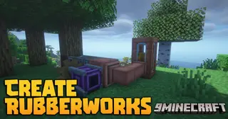 Create Rubberworks Mod (1.21.1, 1.20.1) – Adds Tree Resin Rubber
