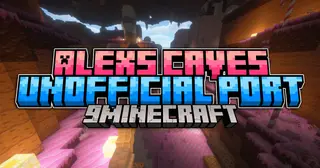 Alexs Caves Unofficial Port Mod (1.21.1) – Adds Five Rare Cave Biomes