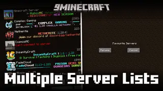 Multiple Server Lists Mod (1.20.1) – Server Organization