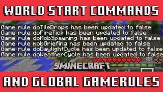 World Start Commands and Global Gamerules Mod (26.1.2, 1.20.1) – Run Commands On World Creation