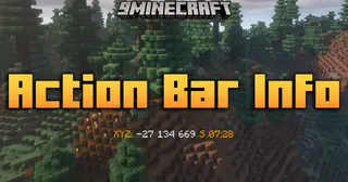 Action Bar Info Mod (26.2, 1.20.1) – Real-Time Player Info On Your Action Bar