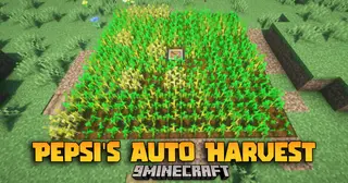 Pepsi's Auto Harvest Mod (26.2, 1.21.1) – Harvest Crops With Just A Chest And Hoe