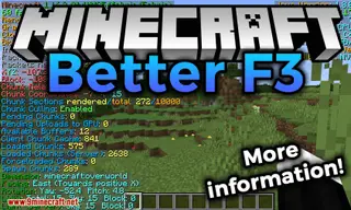 BetterF3 Mod (26.2, 1.20.1) – More Human-Readable Debug HUD
