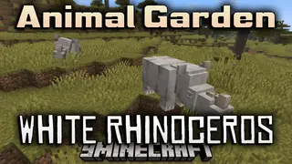 Animal Garden White Rhinoceros Mod (26.2, 1.20.1) – Add Realistic Rhinoceros