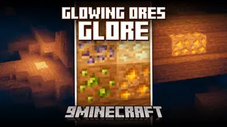 Glore Glowing Ores Mod (26.1.2, 1.20.1) – Makes Ores and Trims Gl