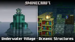 Underwater Village Oceanic Structures Mod (26.1.2, 1.20.1) – Underwater Libraries, Towers And Houses