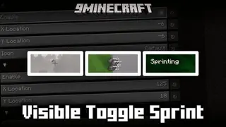 Visible Toggle Sprint Mod (1.21.11, 1.20.1) – Visual Cues To Determine Sprint/Sneak Status