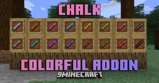 Chalk Colorful Addon Mod (26.2, 1.20.1) – A Wide Range Of Colored Chalks