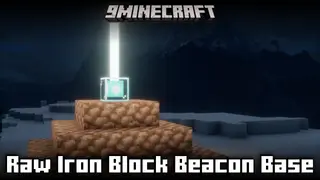 Raw Iron Block Beacon Base Mod (26.2, 1.20.1) – Allows Raw Iron Blocks As Beacon Base
