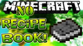 No Recipe Book Mod (26.2, 1.20.1) – Remove the Recipe Button from Inventory