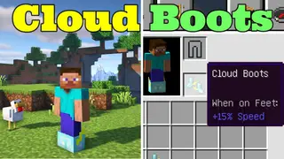 Cloud Boots Mod (1.21.11, 1.20.1) – Jump Super High