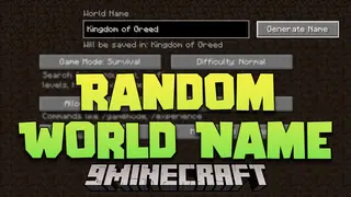 Random World Name Mod (26.1.2, 1.20.1) – Naming Your Worlds