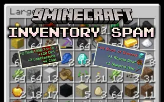 Inventory Spam Mod (26.2, 1.20.1) – Show Items Added/Removed from Inventory