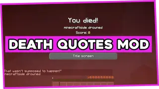 Death Quotes Mod (26.2, 1.20.1) – Comfort After Death